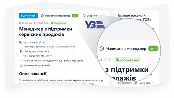 На Work.ua з'явився внутрішній месенджер: шукачі можуть спілкуватися з роботодавцями напряму